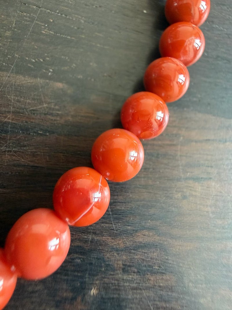 高仿克羅心 天然南紅瑪瑙手串 6mm · 客訂實拍