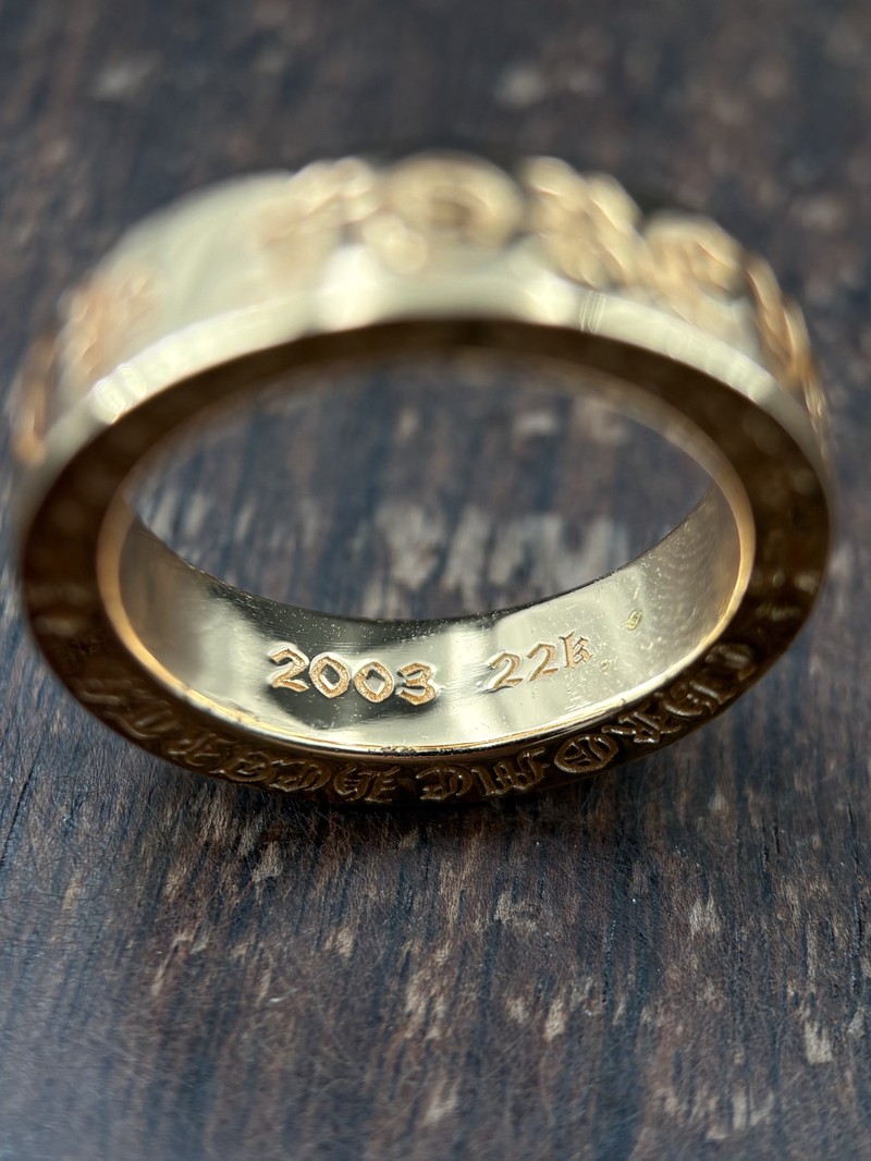 高仿克羅心 22K鍍金 白鑽永恆之心戒指