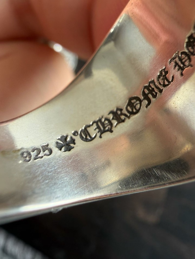 高仿克羅心 925銀 鋼模馬蹄戒指